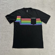 CONVERSE Herren T Shirt Kurzarm Gr XL Skate All Star Street Logo 21812 Schwarz