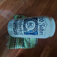 Alter Steinzeug Bierkrug aus Sammlung Maßkrug  1L Mass 200 Jahre Paulaner