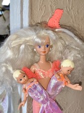Alte Mermaid Skipper And The Sea Twins Mattel 90er Barbie Puppe Vintage 