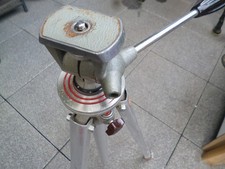 Stativ Linhof aus Metall (Alu ?) älter gt.Zust.für Loft Lampe Foto o.ä. 70-160cm