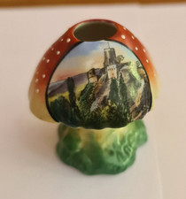 Porzellan Fliegenpilz Souvenir Luftkurort Heimbach Eifel Miniaturvase