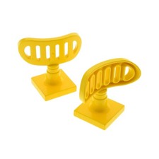2x Lego Duplo Antenne Radar 2x2 gelb drehbar Flughafen Polizei Schiff 4376c01