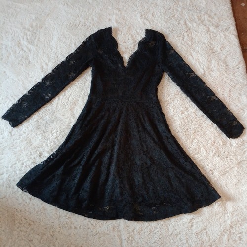 Schwarz blumen spitze - h&m,