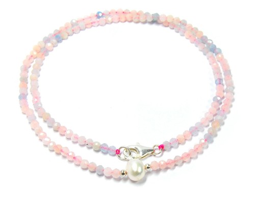 Edelstein morganit kette - edelstein,