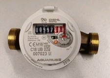 Diehl Wasserzähler geeicht 2018 - Q3 / 4qm - gebraucht / used - 1 Stück
