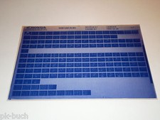 Microfich Ersatzteilkatalog Honda NSR 125 Stand 10/1994