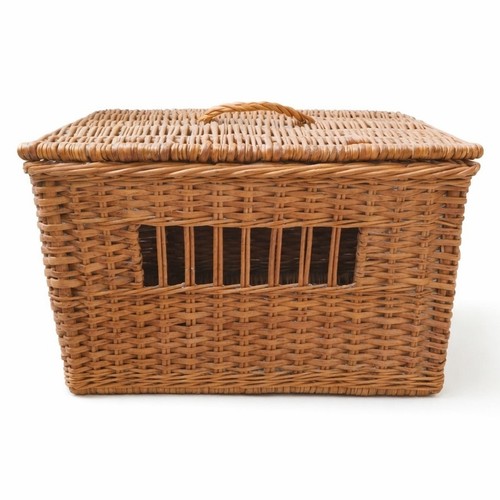 Vintage weidenkorb haustier - vintage,
