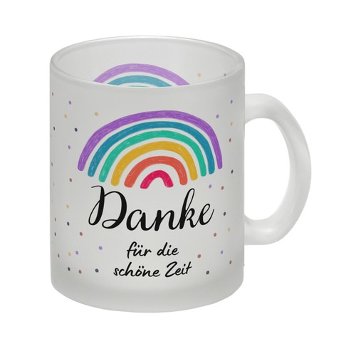 Regenbogen glas tasse mit - glas,
