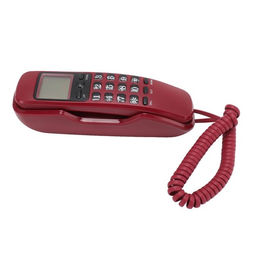 Wall corded telephone - corded, caller