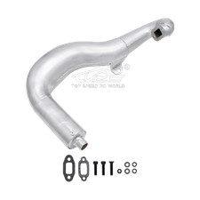 TSRC Metall Auspuffrohr silber