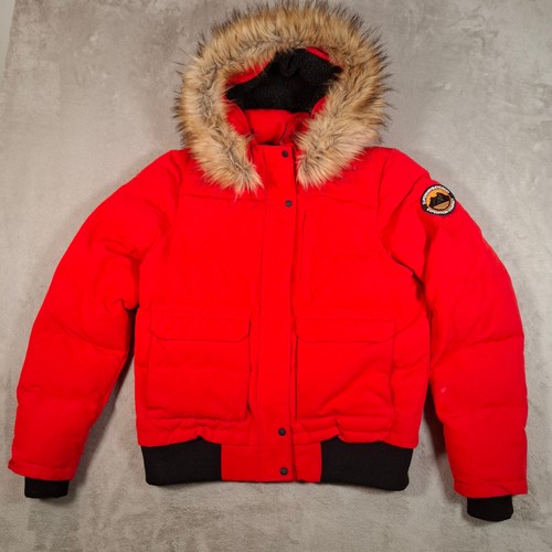 Superdry parka damen - 16, rot