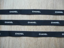 Chanel Stoff- Geschenkband Schleifenband Schwarz Weiß Deko