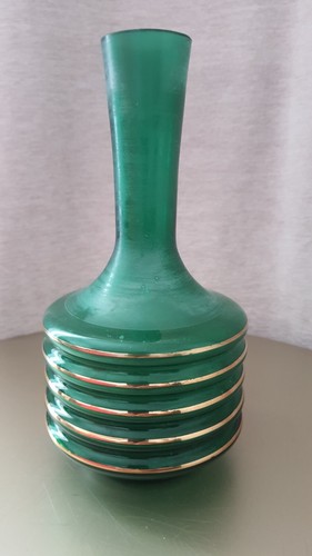 Glas vase grün - glas,