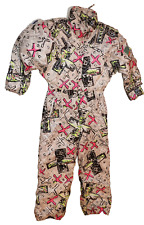 CRAZY Vintage 90er Ski Skianzug OVERALL Snowboard DAMEN  Gr 36 einteilig