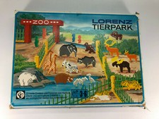Lorenz Tierpark 23 bunte Zootiere, Holz - Gutes Spielzeug aus München, Zoo, Alt