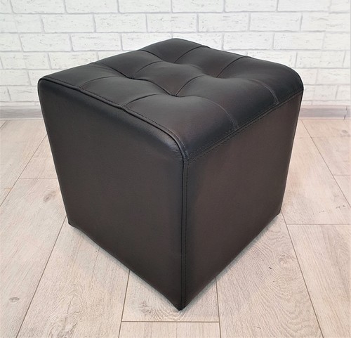 Schwarzes echtleder hocker pik - schwarzes,