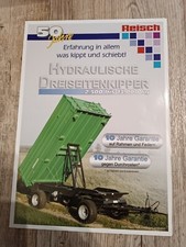 Prospekt Reisch Dreiseitenkipper Traktor Schlepper Brochüre M