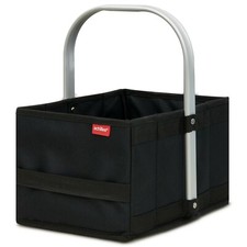 achilles Handle-Box Mini Kleiner Aluminium  Einkaufskorb Schwarz 30 x 20 x 17 cm