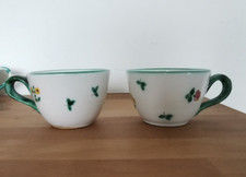 2 Kaffeetassen * Streublumen* Gmundner Keramik 8,5 cm