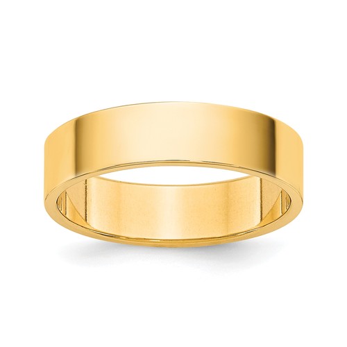 14k gelbgold flacher ehering - flacher,