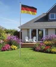 Fahnenmast Alu Teleskop 6 m Flaggenmast Fahnenmast Alumast inkl Deutschlandfahne
