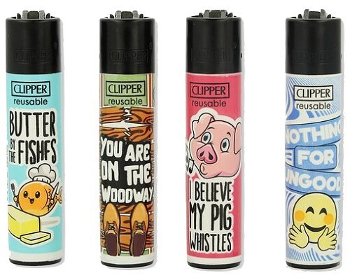Clipper feuerzeug 4er set - -,