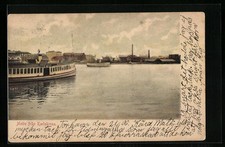 Karlskrona, Stadtmotiv vom Wasser aus, Ansichtskarte 1906 