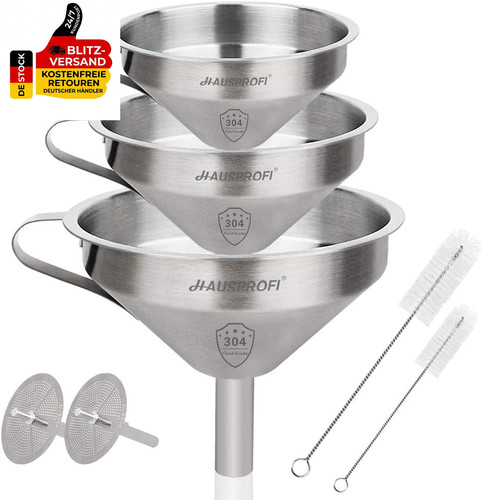 Premium edelstahl trichter set - edelstahl,