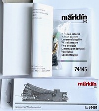 Märklin 74491 Weichenantrieb und 74445 Weichenlaterne, H0, Neuware