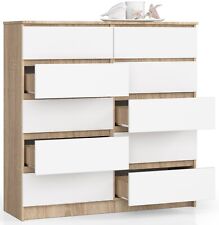 Kommode mit 10 Schubladen Sideboard Multifunktionsschrank,120x40x121cm VieleFARB
