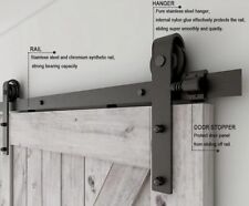 SCHIEBETÜR SET SCHIENE LAUFSCHIENEN MIT BODENFÜHRUNG SCHIEBETÜRBESCHLAG 201 CM