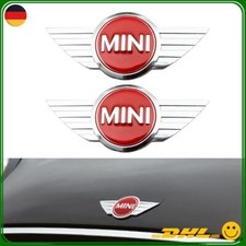 2x Rot Silber Wing Emblem