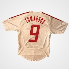 Vintage Adidas Dänemark Trikot 2004 Tomasson Größe S/M