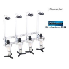 Rosenstein & Söhne Aluminium-Flaschenhalter und Dosierer, Versandrückläufer