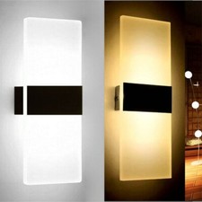 Modern LED Wandleuchte Wandlampe Flur Strahler Up Down Außen/Innen 12W Leuchte