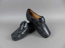 Damen Schuhe Pumps Anti Shock Gr. 38 schwarz Keilabsatz Leder neuwertig (W)