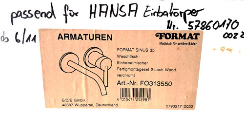 Hansa sinus waschtisch - 35-,