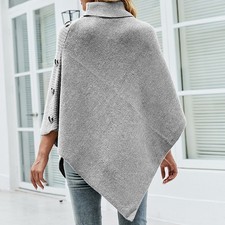 r Umhang Strick Poncho Cape