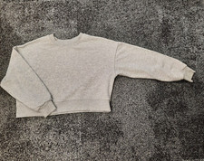 kurzes Sweatshirt Pull&Bear Damen grau Größe M
