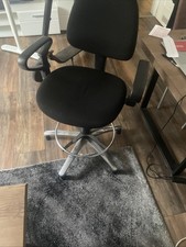 Drehstuhl Bürostuhl Höhenverstellbar, Rückenlehne Verstellbar Ohne Rollen