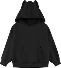 Hoodie Teenager Mädchen Kapuzenpullover mit Katzenohren Kapuze Langarm Leicht Üb