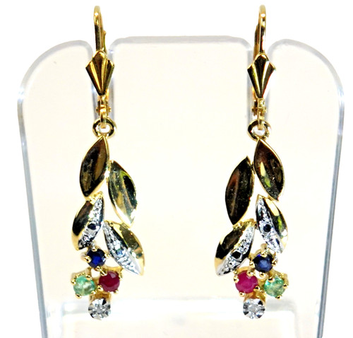 Ohrringe gold diamanten - ohrringe, saphir