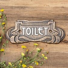 Schild "Toilet", WC-Schild aus