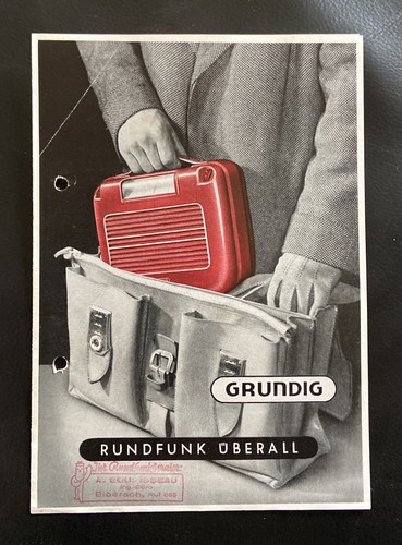 Original prospekt grundig - original,