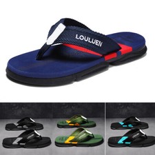 Herren Pantoletten Zehentrenner Badelatschen Schlappen Badeschuhe Schuhe 