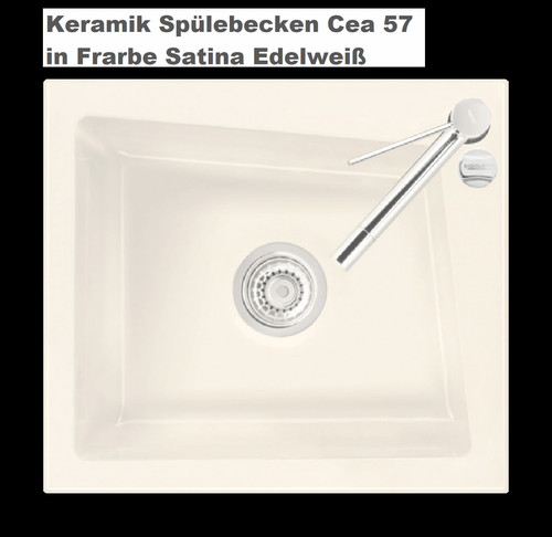 Keramik einbaubecken 42x50cm - einbaubecken,