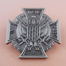 Pin IN TREUE FEST Militaria Abzeichen EK Butterfly Verschluss - 227