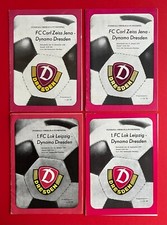 4 x DDR Fussball Programmheft 1978-80 Carl Zeiss Jena - Dynamo Dresden ( F23307