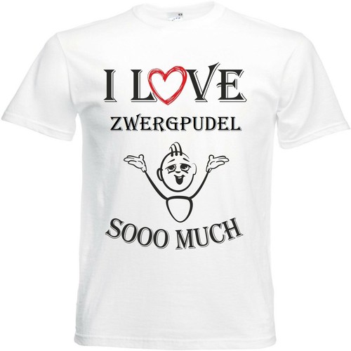 Shirt love zwergpudel für - t-shirt,
