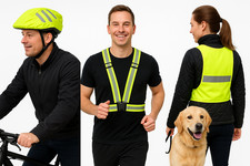 Warnweste Fahrradfahrer Joggerweste neon Laufweste Rucksacküberzug wasserdicht